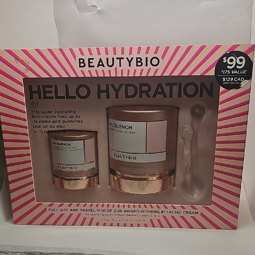 BEAUTYBIO Hello Hydration The Quench Facial Moisturizer - Pink & Rose Gold